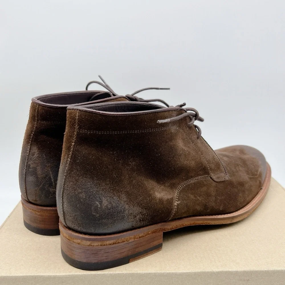 Magnanni Men's Mundo Chukka Boots Brown Suede US 9.5
